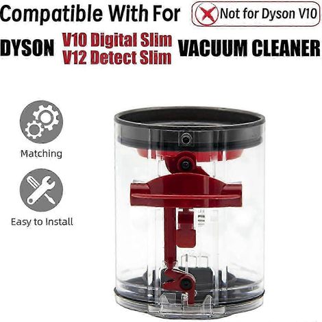 Bac à poussière pour aspirateur traîneau V10 Digital Slim / V12 Detect Slim, grand bac à poussière, référence 965272-01, édition 1023