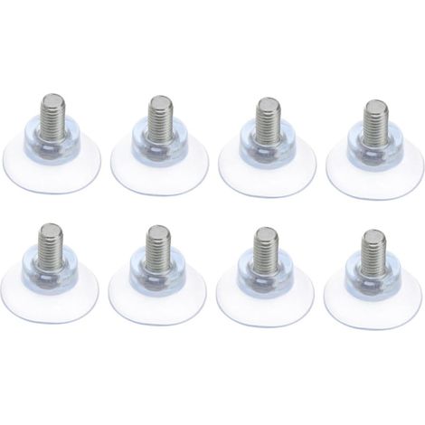 de 8 ventouses en PVC pour meubles crochets en fer robustes (1/5)