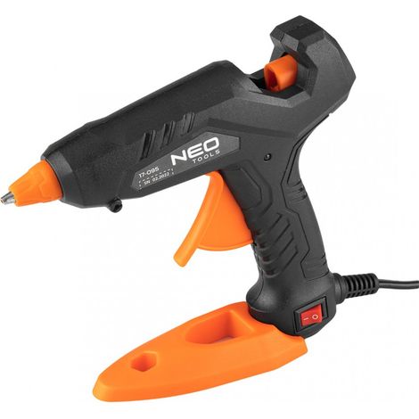 Pistola de pegamento caliente NEO de 30 W con barras de 8 mm (17-095) + pegamento (1/5)