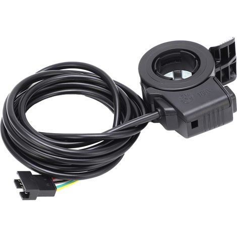 Poignée d'accélérateur pour vélo avec interrupteur à trompette intégré, étanche et durable, accessoires de modification pour vélo électrique (1/5)