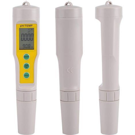 pH-mètre numérique LCD étanche testeur qualité eau piscine aquarium vin sonde remplaçable calibration auto température 0-80°C (1/5)
