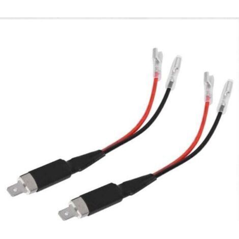 Câble de conversion H1 LED, 2 pièces H1 LED connecteur de câblage de conversion unique adaptateur de support de câble pour ampoules de phare LED