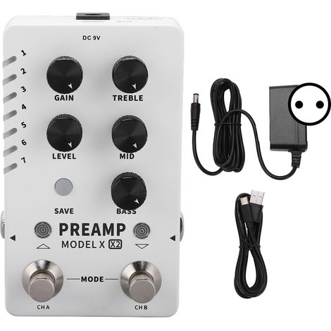 Préampli numérique pédale d'effets multicanal bloc unique GIR Box échantillonnage effecteur 100-240V UE (1/5)