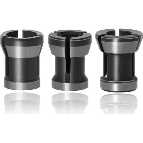 Kit de 3 Têtes Mandrin à Pince HSS - Adaptateurs pour Perceuse et Fraiseuse, Conversion Facile pour Outils de Menuiserie (1/5)