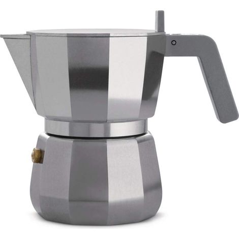 Alessi Moka Cafetera gris metálico 0.15 L