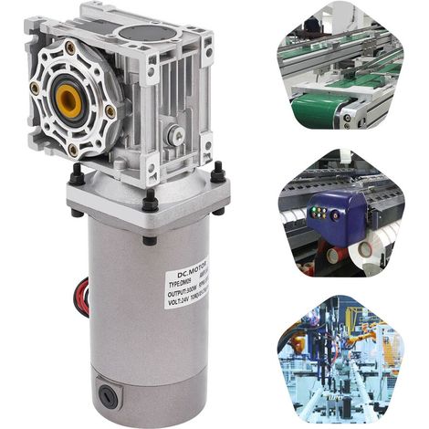 Senderpick – Moteur à courant continu 300W DC 24V – Vis sans fin avec fonction autobloquante – Couple 9,15 kg/cm – Vitesse 1800 tr/min (1/5)