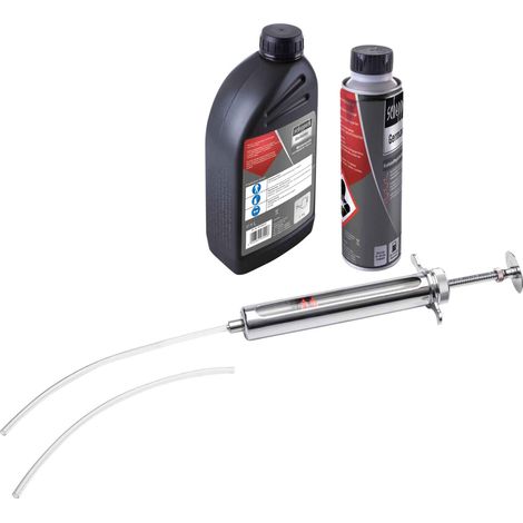 Scheppach Kit de maintenance - huile moteur, nettoyeur système, injecteur de carburant - convient aux moteurs essence à 4 temps