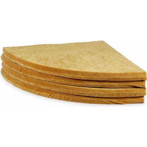 Spielmatte 160cm für Kinder, rund, faltbar, Velvet Soft Caramel (1/4)