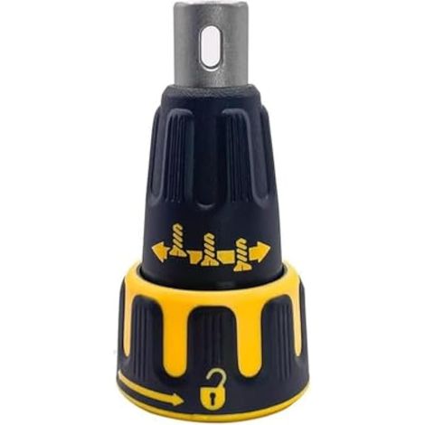 Ensemble de cône de nez N435495, pistolet à plâtre sans balais, ensemble de positionnement du cône de nez, porte-foret en acier compatible avec Black & Decker et Dewalt (8 x 6 cm) (1/5)