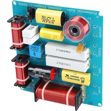 Filtre Crossover Audio 3 Voies 300W, Diviseur de Fréquence pour Enceintes DIY KTV et Scène (1/5)