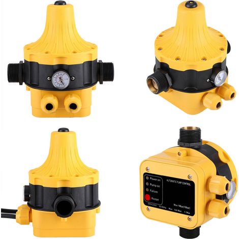 Automatischer Druckschalter für Wasserpumpe mit Manometer – Haushaltszubehör (1/5)