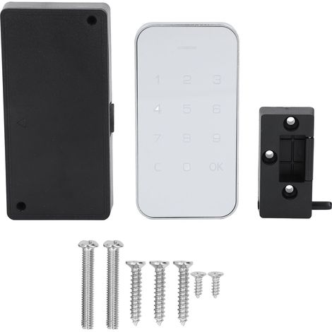 Serratura Elettronica per Mobili con Tastierino Touchscreen in Lega di Zinco, Design Moderno e Installazione Senza Foratura – Ideale per Armadi e Cassettiere (1/4)