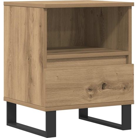 Comodino Rovere Artigianale 40x35x50 cm in Legno Multistrato vidaXL (1/5)