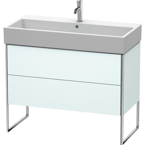 Mobile Vanity Duravit XSquare da 98,4x 46,0 cm, 2 cassetti, per lavabo Vero Air 235010, Colore (anteriore/corpo): Azzurro Opaco - XS447600909