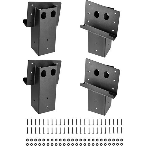 1000kg 4 PCS Supports Plateforme Surélevée Poteaux Bois 88,9x88,9 mm pour Cabane dans Arbre et Stand de Chasse (1/5)