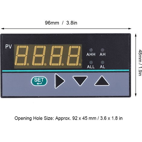 Instrument de mesure et de contrôle numérique intelligent C40 à boucle unique pour la pression, la température et le niveau (220 V CA) (1/5)