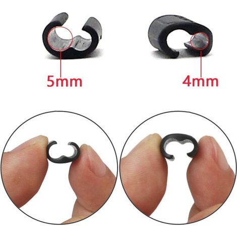 10 piezas,Abrazaderas para cables de bicicleta,Hebilla tipo C para sujeción de cables,Organizador de cables,Soportes para cables (1/3)