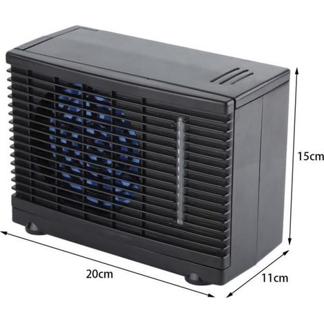 LEC Mini Rafraîchisseur d’air Voiture Climatiseur Ventilateur Portable Refroidisseur d'eau évaporatif 12V LC033