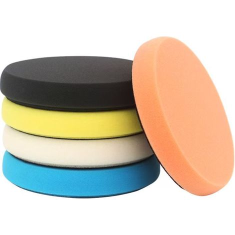 Polissage Pad, 5 Pièces 150mm/6 Pouces Éponge de Polissage Kit de Polissage pour Voiture (1/5)