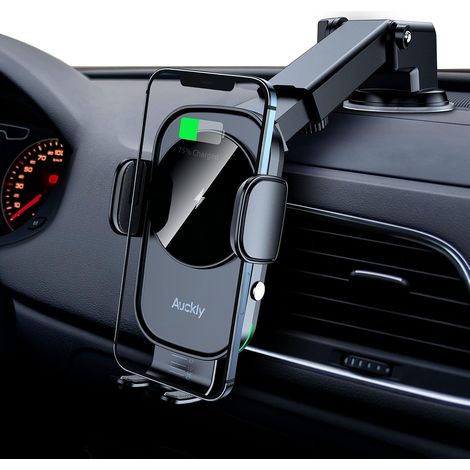 [JAMAIS UTILISÉ]15W Qi Chargeur Induction Voiture,[Sens électromagnétique] Chargeur Sans Fil Voiture Rapide Automatic Support Telephone Voiture Ventouse Pour iPhone 12 pro Samsung Huawei Tous Les Appa (1/5)