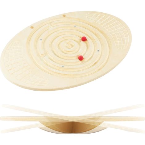 Tavola di equilibrio, in legno, 81 x 30,5 cm, età consigliata 3 anni+, portata massima 100 kg, certificazione EN 71. (1/5)