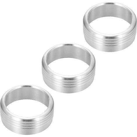 Anneaux de protection pour climatiseur, en aluminium argenté, pour 3 pièces (1/4)