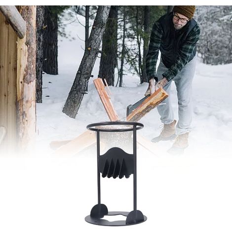 Séparateur de bois haute résistance, séparateur de bois robuste pour poêles et cheminées, séparateur de bois manuel en forme de coin, poids excessif (1/5)