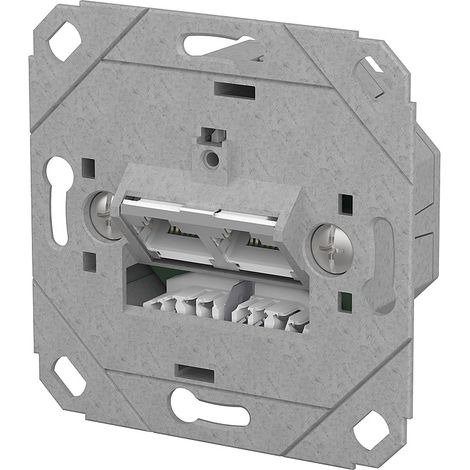 Metz Connect E-DAT C6A LSA++ 2 ports UP0 métallique, 130E381200-I