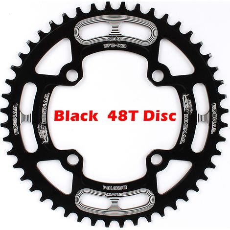 Plateau de vélo 104BCD, plateau simple de montagne, disque étroit et large 44T / 46T 48T 50T 52T (1/5)