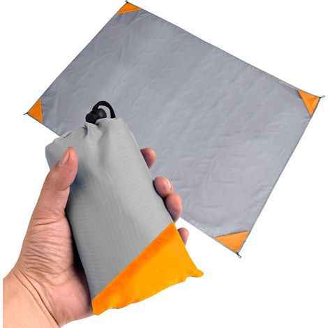Tapis De Pique-Nique - Imperméable Et Pliable - En Tissu Oxford - Pour Plage Jardin Camping Festival - 200 x 150 cm - 1 Pièce (1/5)