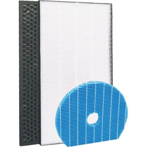 Juego de 3 filtros: agua UZ-HG6MF, HEPA UZ-HD4HF y carbón UZ-HD4DF para purificadores de aire SHARP UA-HG40E-L UA-HG40E-T FA26