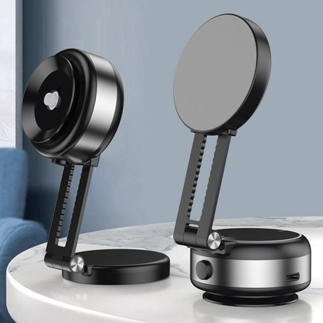 The new CZ07 vacuum adsorption car phone holder with double-sided magnetic retractable navigation support for the central control screen. (1/4)