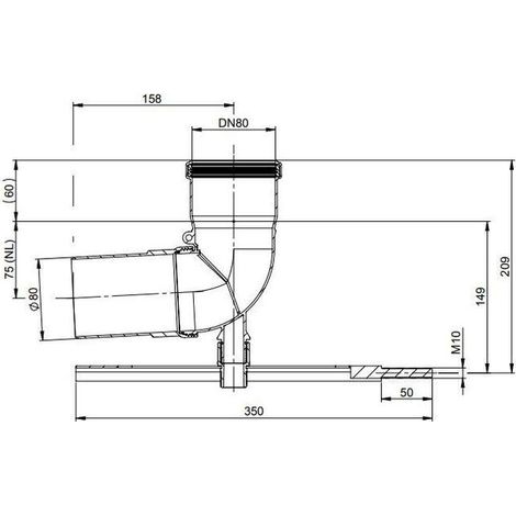 ATEC SV-Schachteinführung DN  80 für kleine Schächte, 1347 (1/3)