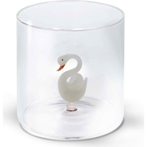 BICCHIERE IN VETRO BOROSILICATO 250ML CIGNO