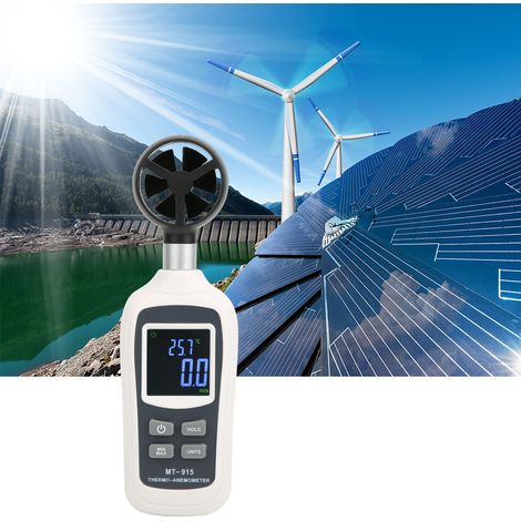 Anémomètre numérique portable MT-915, anémomètre, thermomètre, thermomètre (1/5)