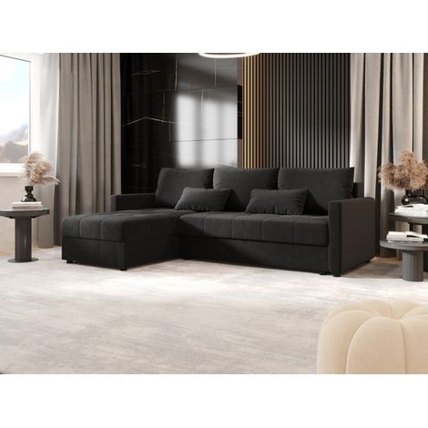 Canapé d’angle convertible MOSIA L Gris Foncé (1/3)