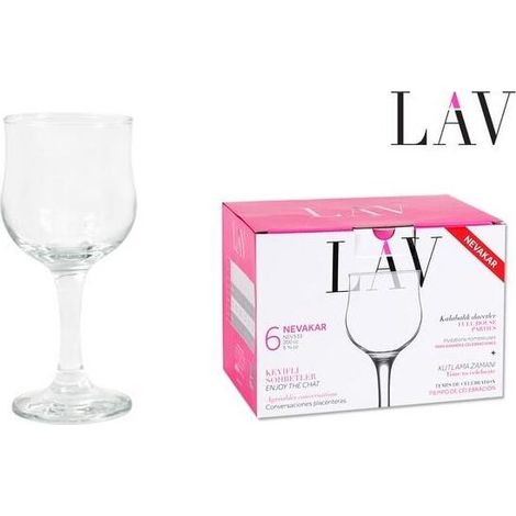 20 cls copa vino blanco similar lira nevakar lav caja 6 unidades