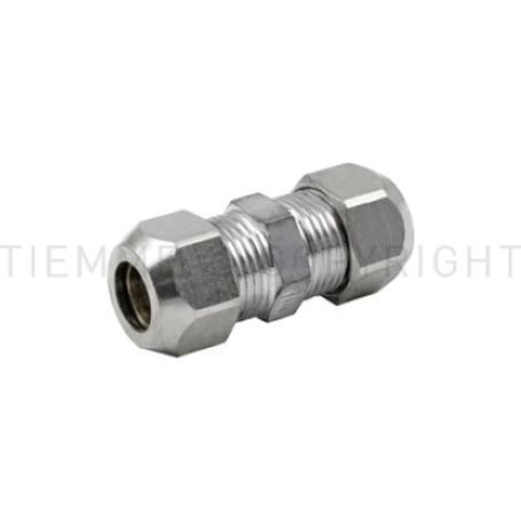 Raccordo diritto doppio cromato 10 x 10 sottolavabo tiemme 2950039