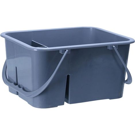 Panier à outils à 4 compartiments avec poignées solides, idéal pour la mécanique et l'organisation de la maison, facile à nettoyer (1/5)