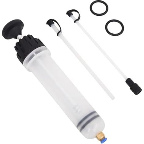 Purgeur de frein - Outil à main Capacité 0,2 l Blanc et noir Pour réparation automobile atelier Compact robuste garage bricolage (1/5)