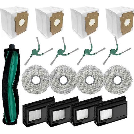 Pièces détachées pour iRobot Roomba Plus 415X Combo/ 415 Combo/ 515 Combo/ 575 Combo : brosse principale, filtre, lingette de nettoyage et sac à poussière (1/5)