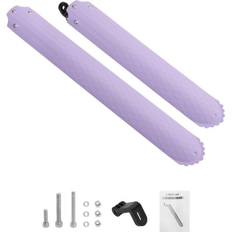 Parafango universale per bicicletta, in plastica rimovibile, - Viola (1/2)