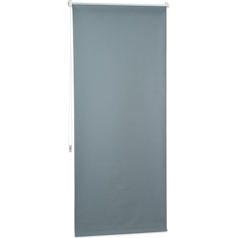 Tenda a rullo oscurante per finestre 60 x 165 cm protezione calore e freddo stile moderno in tessuto grigio 130006638