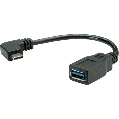 Roline Câble USB USB 3.2 Gen1 USB-C® mâle, USB-A femelle 0.15 m noir 11.02.9031 (1/4)