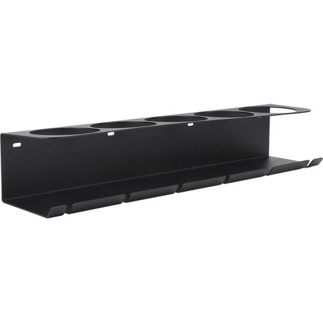 Support de stockage de flacon pulvérisateur en acier au carbone, support mural pour outils pneumatiques en aérosol, organisateur avec 5 trous et 6 emplacements pour Garage et maison (1/5)