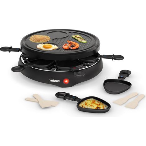 Raclette Tristar 6 personnes 800 W Noir