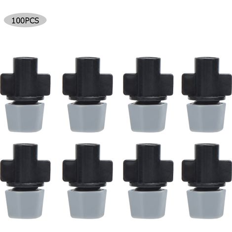 Arroseur micro-goutte à goutte Lot de 100 pièces Buse de brumisation en POM pour jardin balcon et serre débit 15-25L/h (1/5)