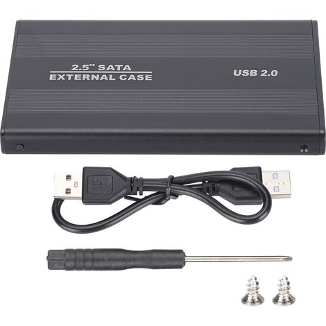 3 TB USB 2.0 Plug & Play SSD/HDD-Gehäuse für OS X Laptops, externer Datenspeicher, Schwarz (Laufwerk nicht enthalten) (1/5)