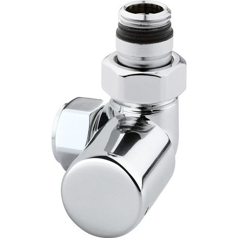 Valvola per radiatori ad angolo colore cromo Arteclima 38612CHT  Cromo versione destra