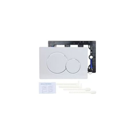 Plaque de commande WC Adapté à Geberit Sigma 30 – Plastique durable – Installation sans outils – Design minimaliste élégant - SIGMA01 (1/3)